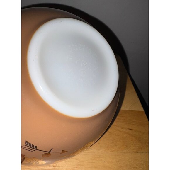 Vintage 4 Quart Pyrex Early Americana Cinderella Bowl 444 Handles #26 Bowl Dish - Picture 8 of 9